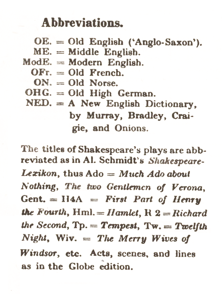 Abbreviations