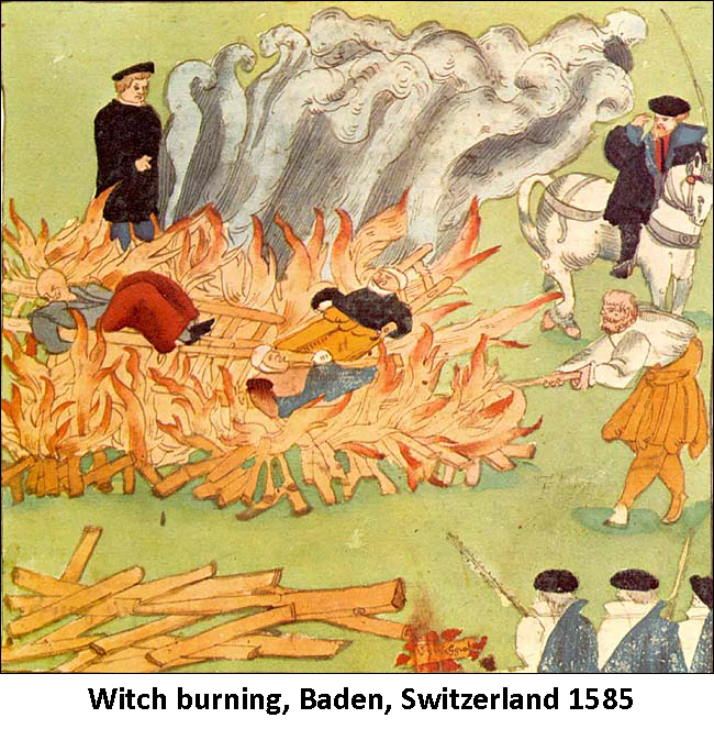 Witch burning